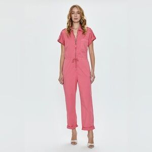 Pistola Jordan short sleeve front zip jumpsuit.